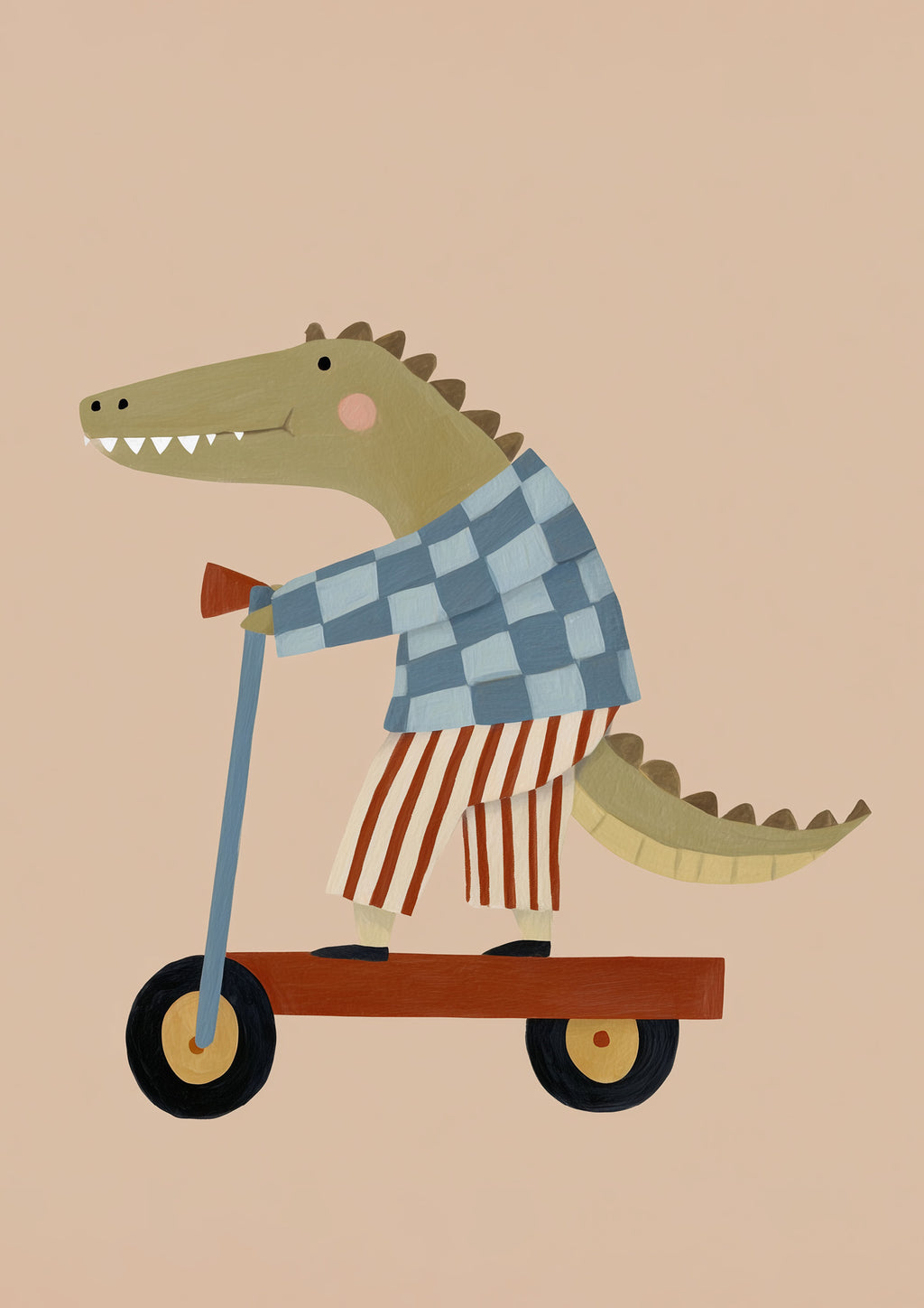 Scooter Croc Print