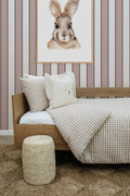 Natural Gingham Washed Cotton Duvet