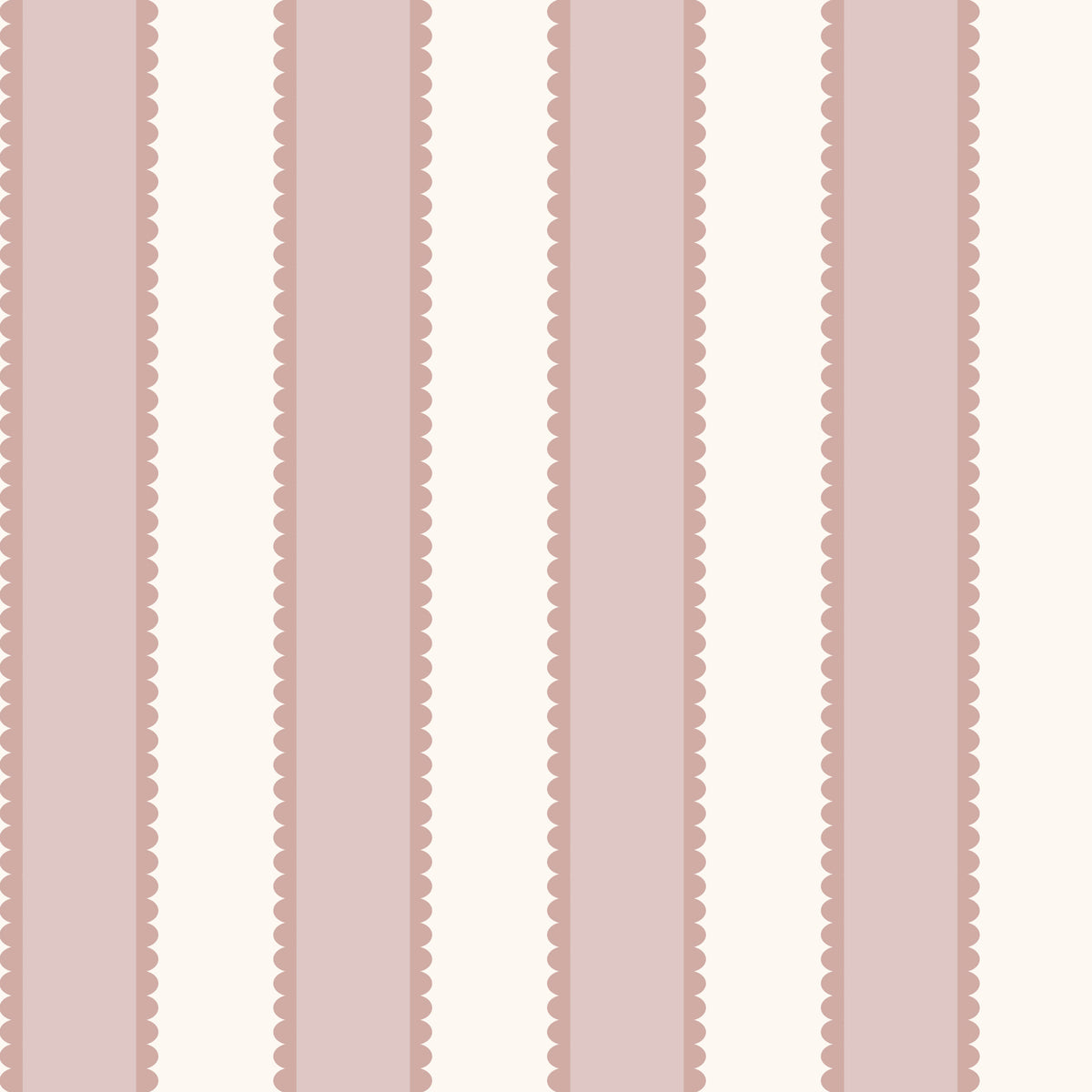 Pink Scalloped Wallpaper