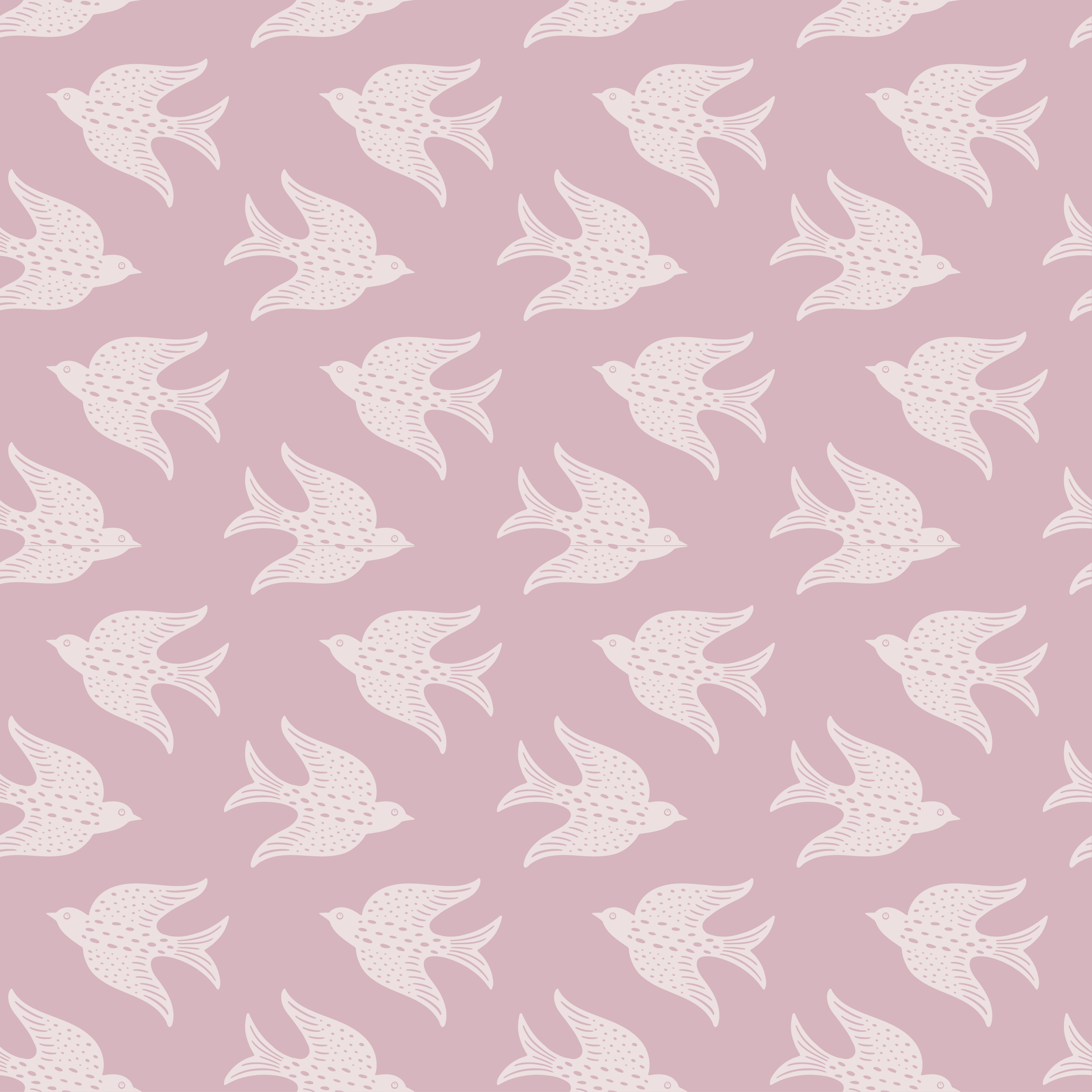 Swallow Song-Blush Wallpaper