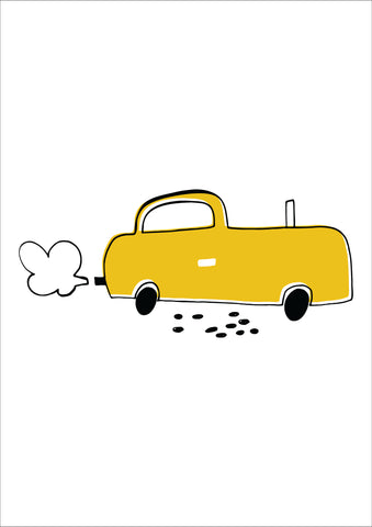 Yellow Taxi Print