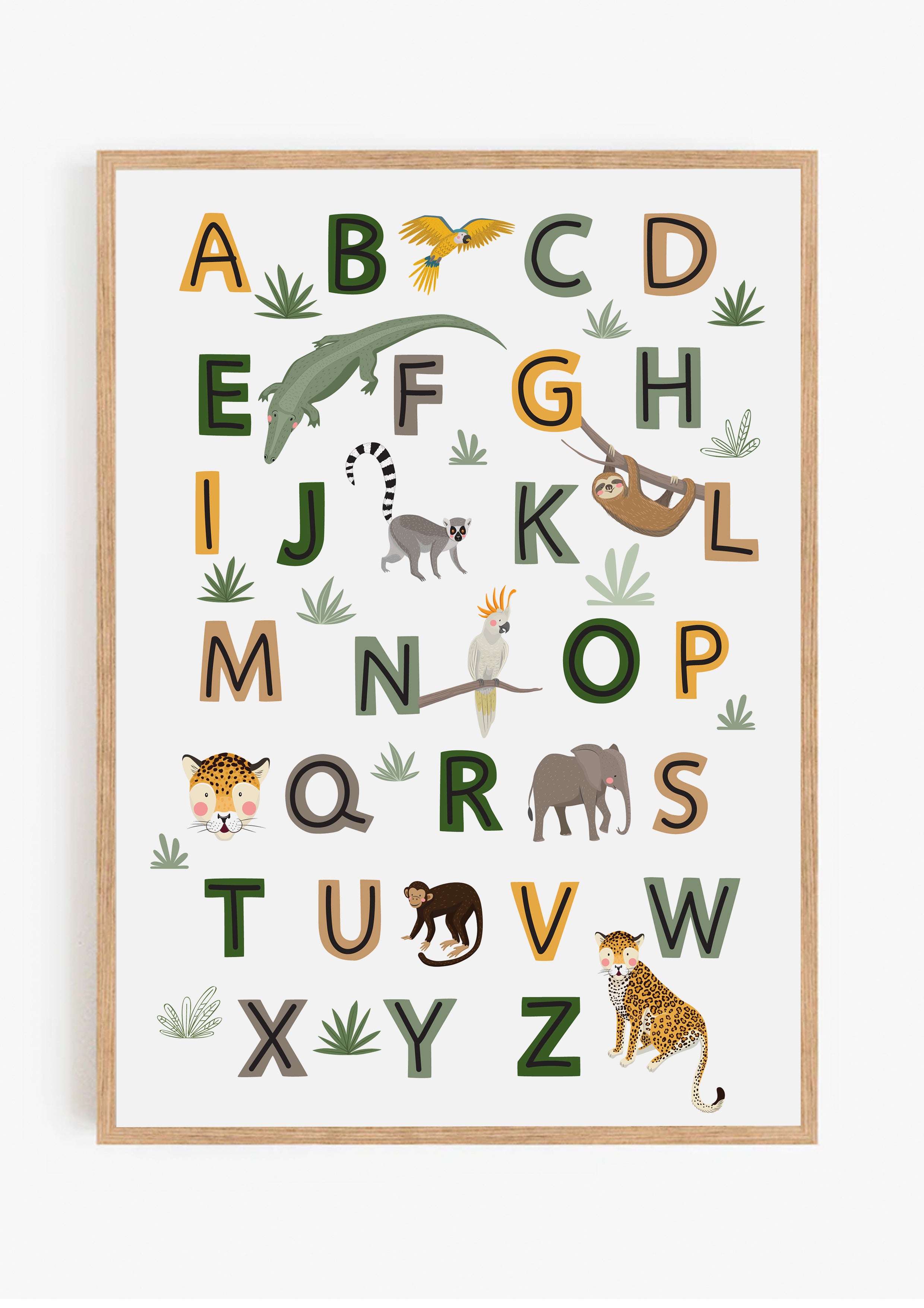 Animal Alphabet Print