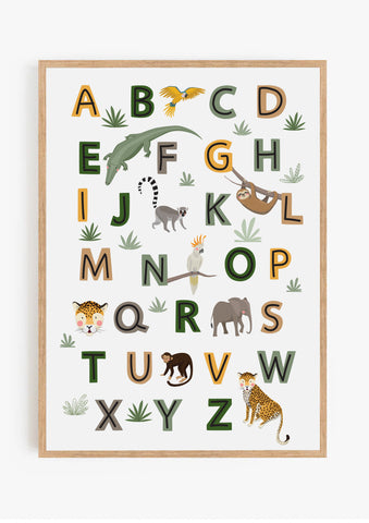 Animal Alphabet Print