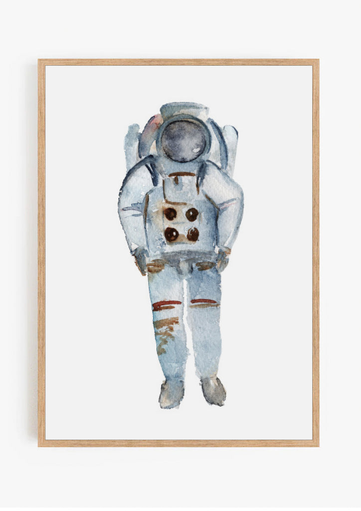 Astronaut Watercolour Print