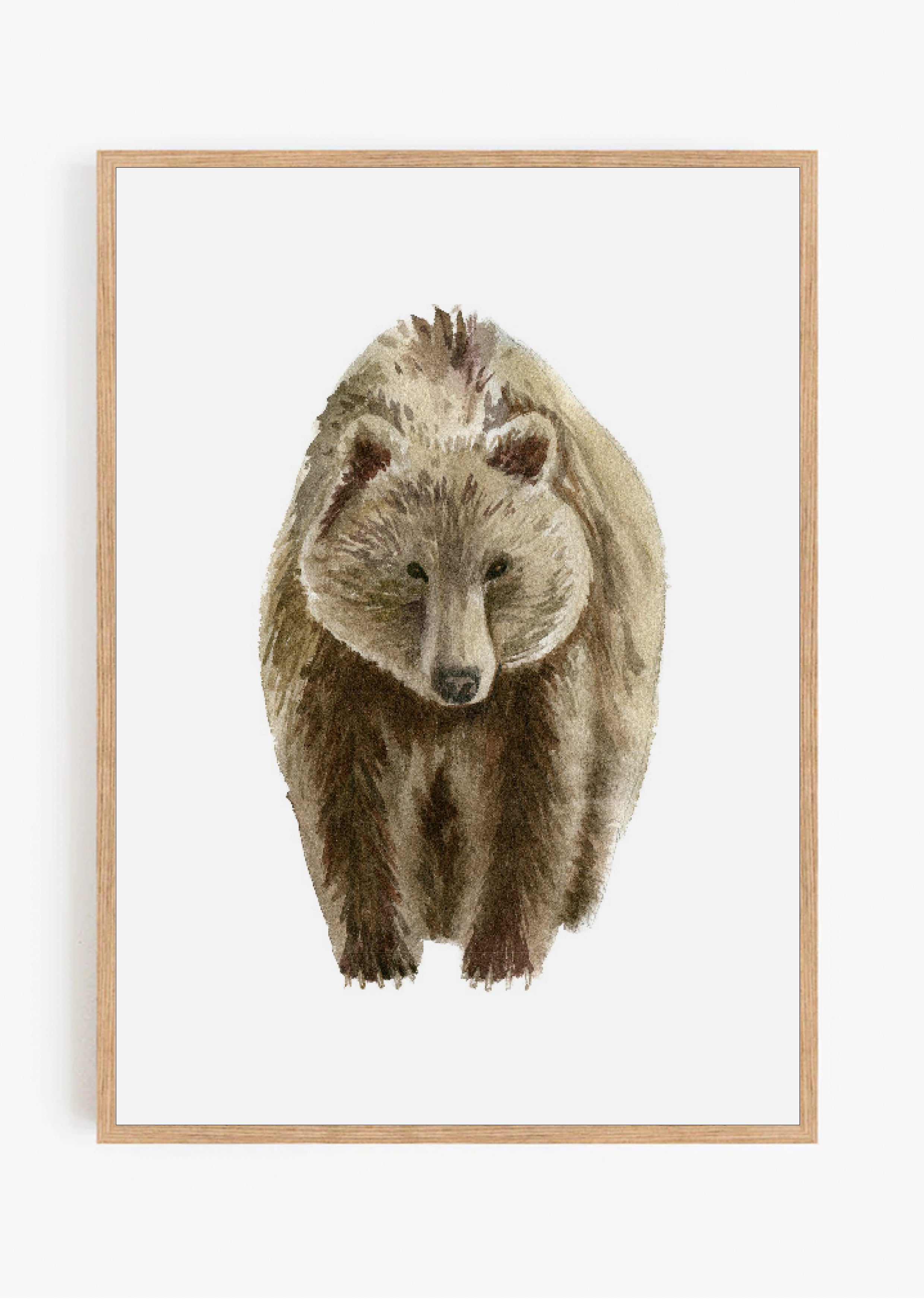 Bear Watercolour Print
