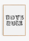 Boys Rule Poster