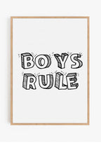 Boys Rule Poster