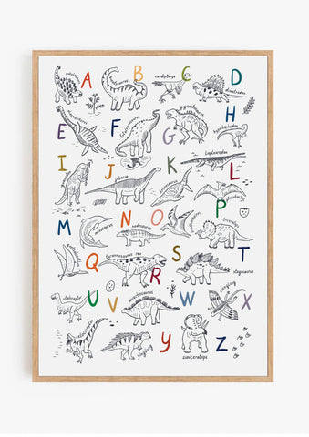 Dino Alphabet Print