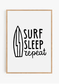 Surf Sleep Repeat Print