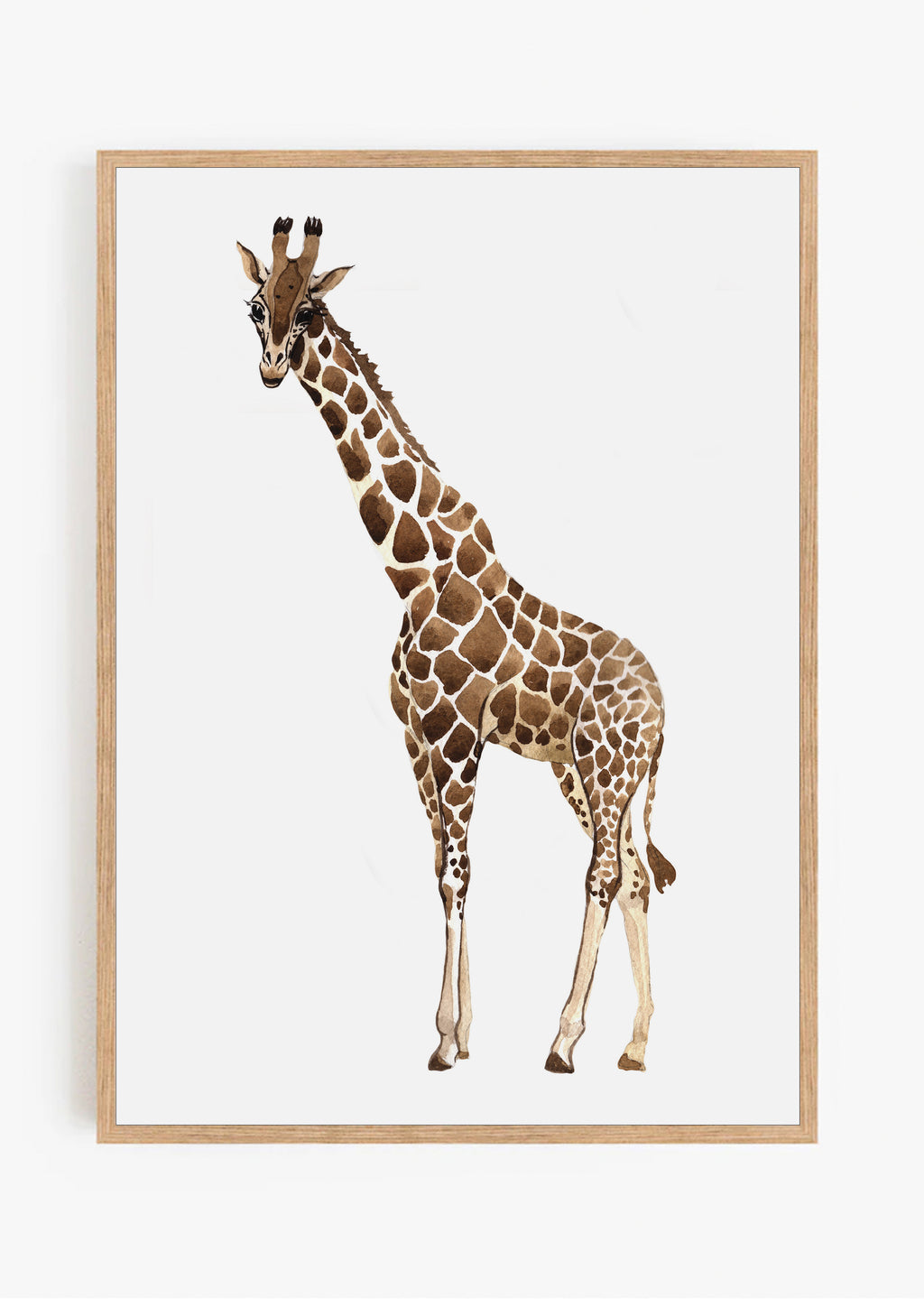 Giraffe Watercolour Poster