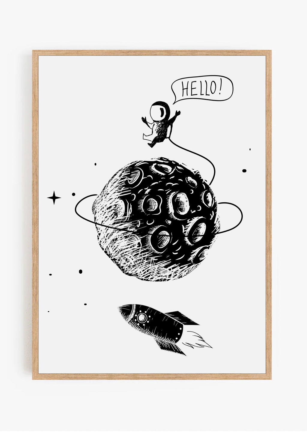 Man On the Moon Print