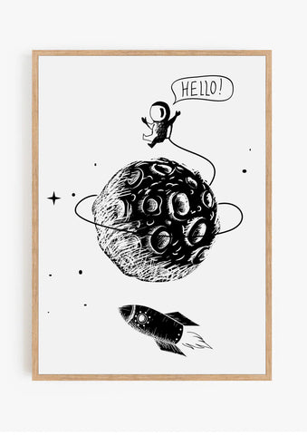 Man On the Moon Print