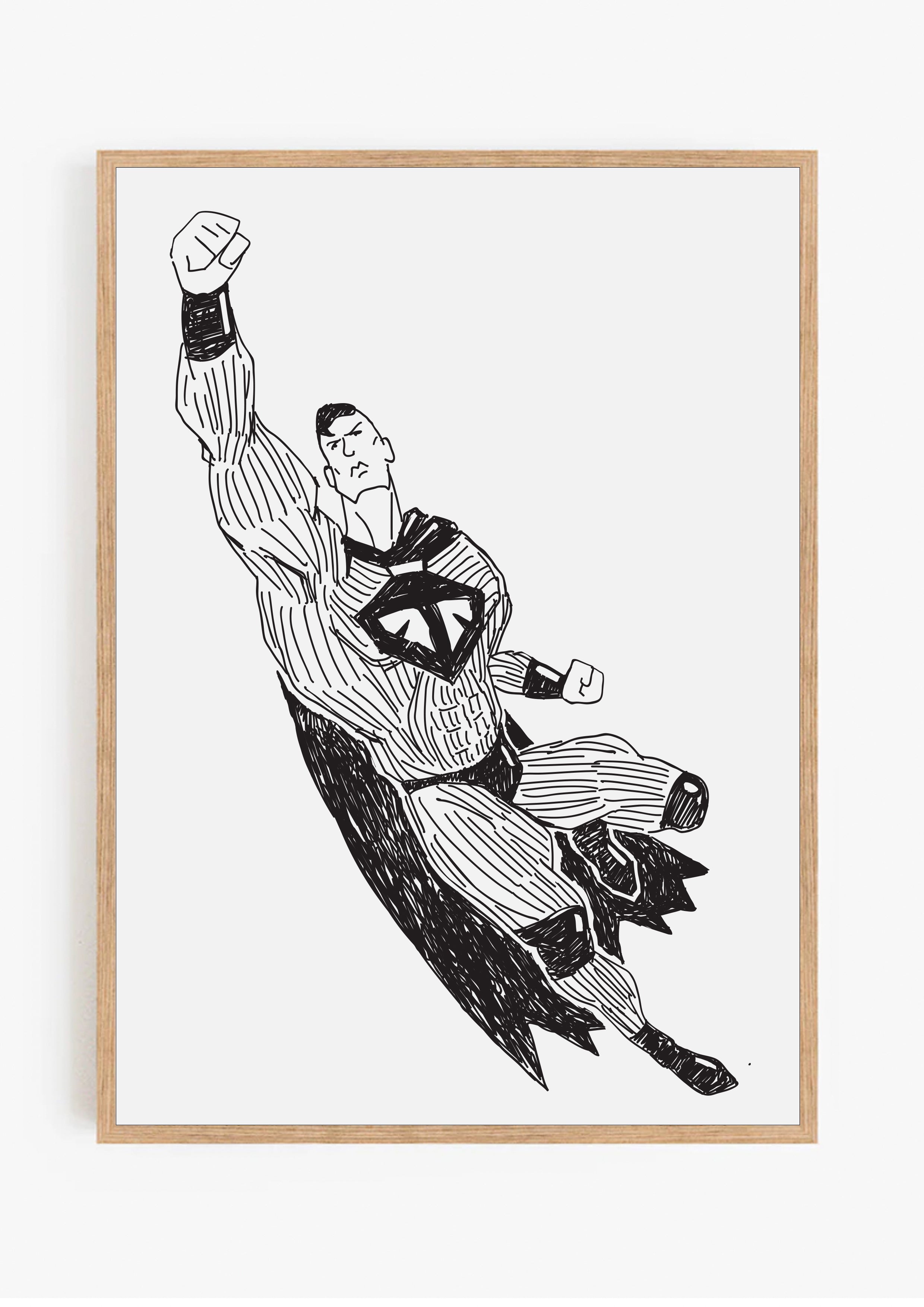Super Man Print