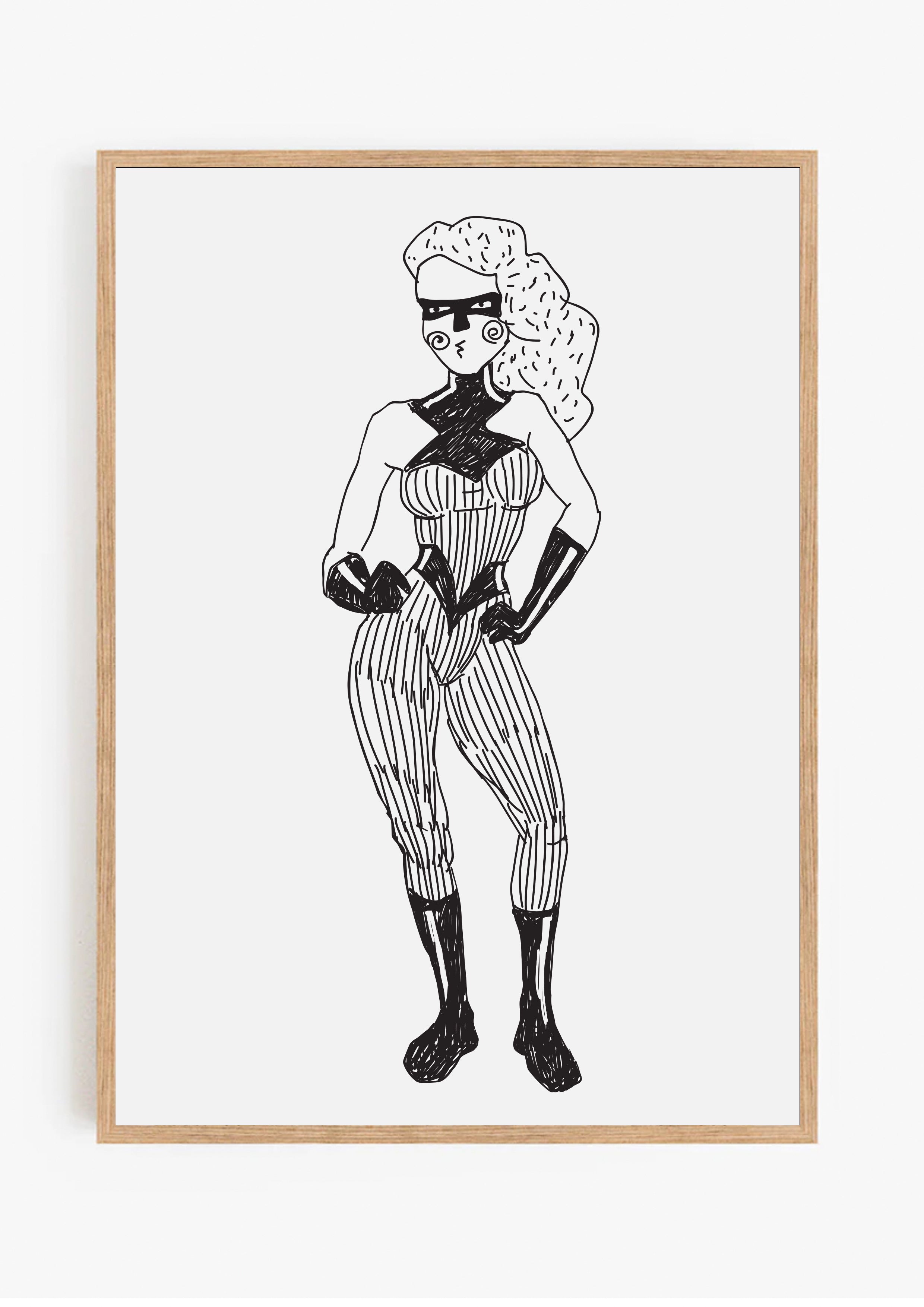 Super Woman Print