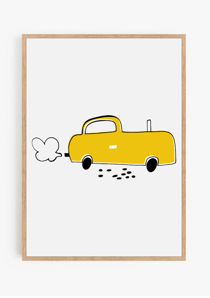 Yellow Taxi Print