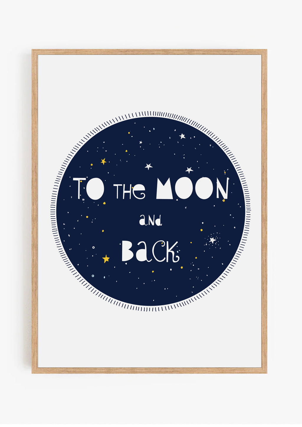 To The Moon And Back Print