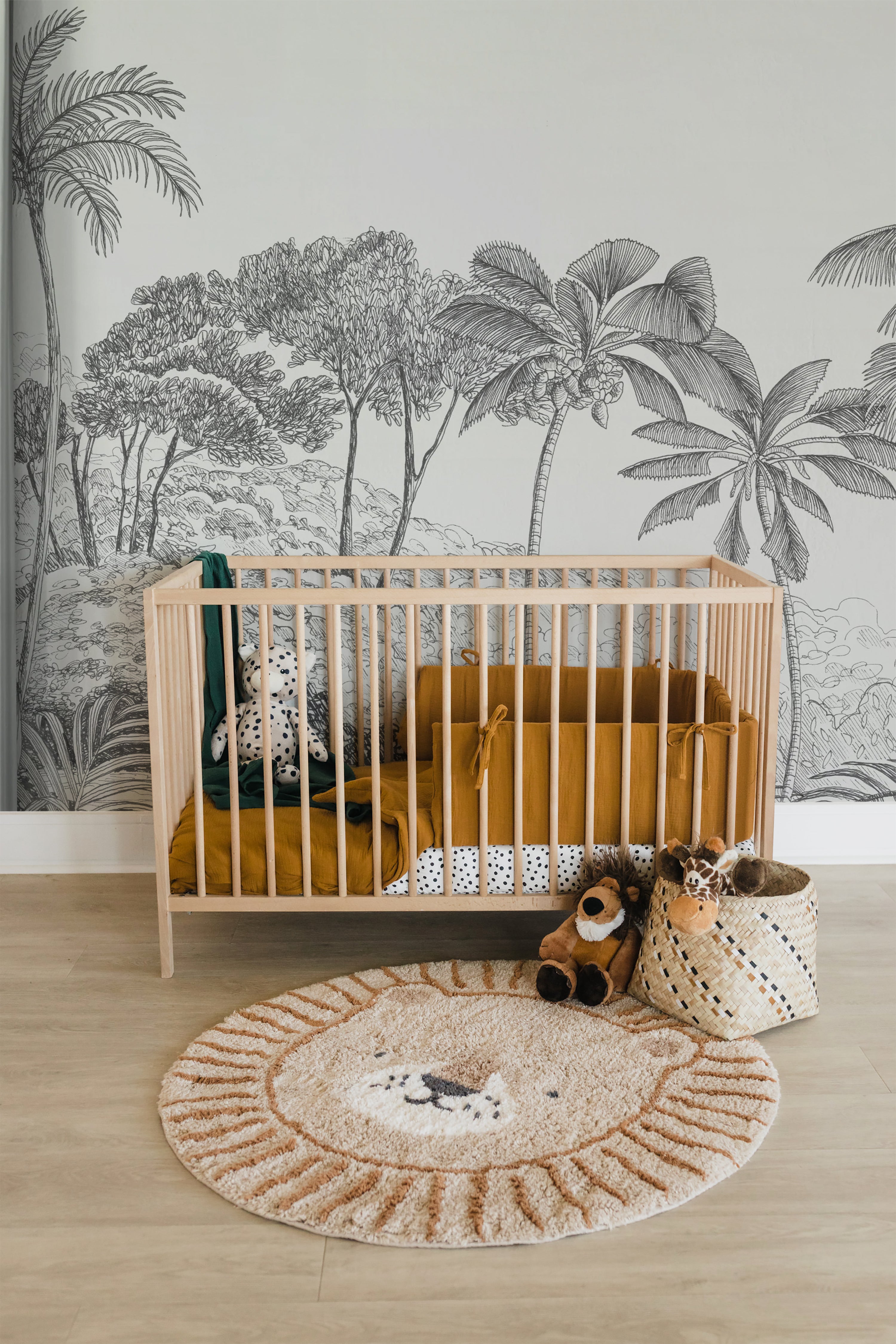 Butterscotch Muslin Cot Duvet