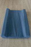 Arctic Blue Muslin Changing Mat Cover