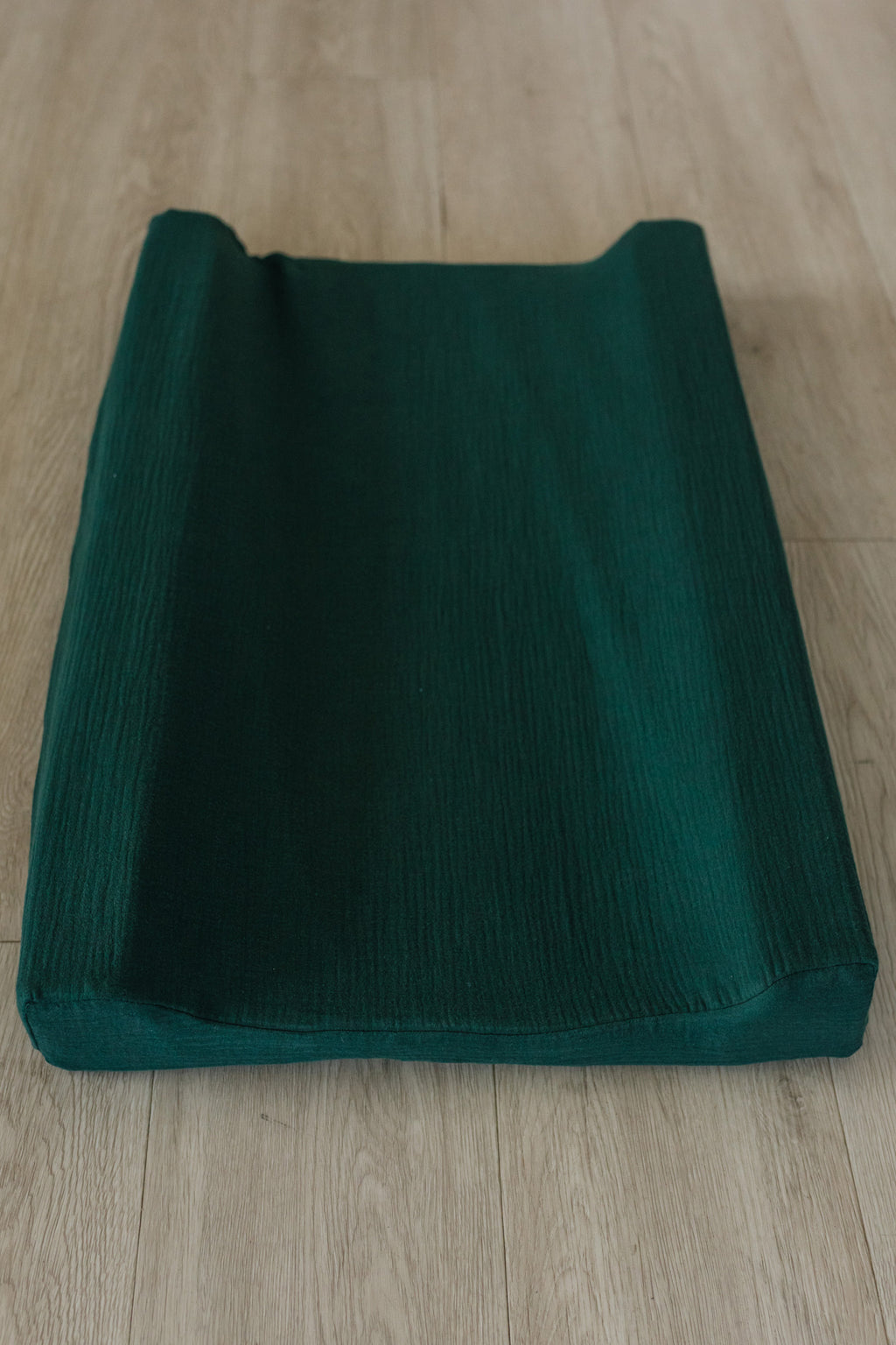 Forest Green Muslin Changing Mat Cover