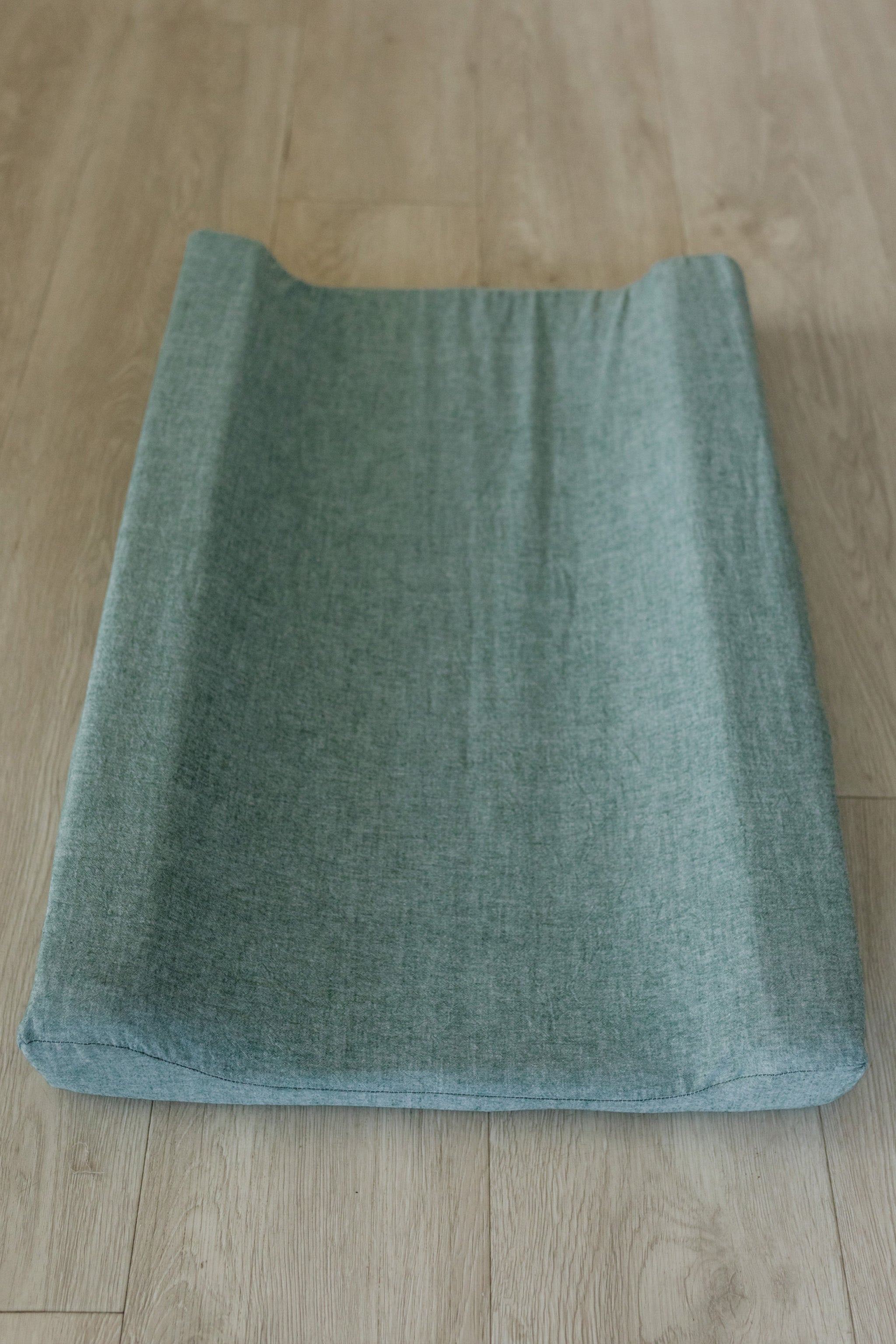 Sage Washed Cotton Changing Mat Cover