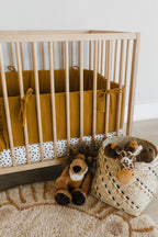 Butterscotch Muslin Cot Bumper Cover
