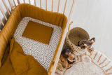 Butterscotch Muslin Cot Bumper Cover