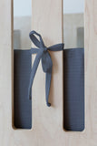 Blue Grey Muslin Cot Bumper
