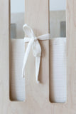 White Muslin Cot Bumper Cover