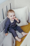 Grey Muslin Cot Duvet