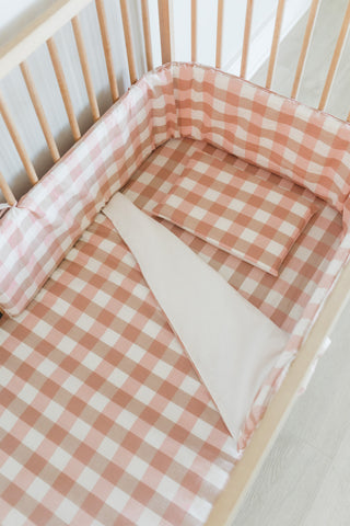 Pretty in Pink Washed Cotton Cot Duvet