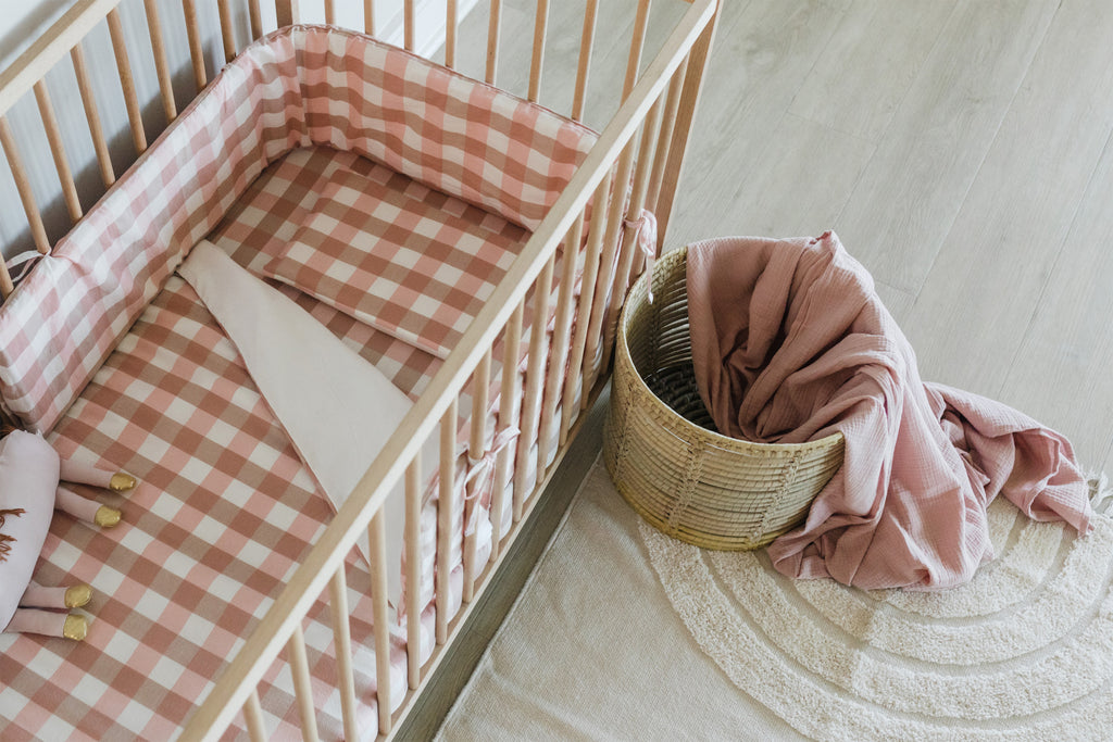 Pretty As A Peach Washed Cotton Cot Duvet