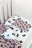 Pink and White Leopard Print Cot Duvet