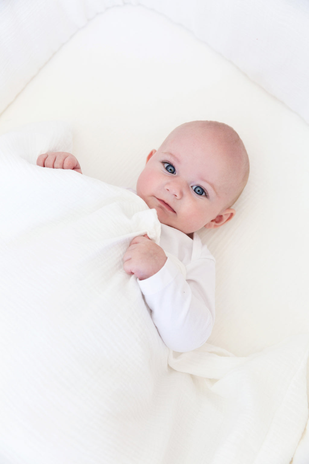 White Muslin Cot Duvet