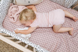 Bold Grid Cot Fitted Sheet