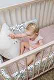 Bold Grid Cot Fitted Sheet