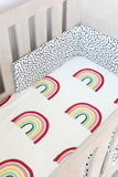 Rainbow Cot Fitted Sheet
