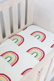 Rainbow Cot Fitted Sheet