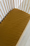 Butterscotch Muslin Cot Fitted Sheet