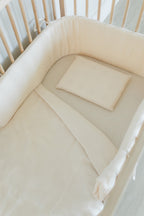 Coconut Muslin Cot Fitted Sheet