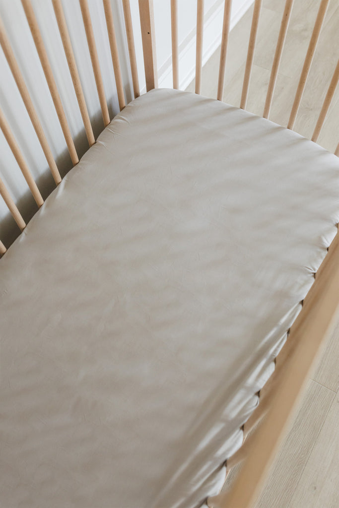 Rhino Grey Cot Fitted Sheet