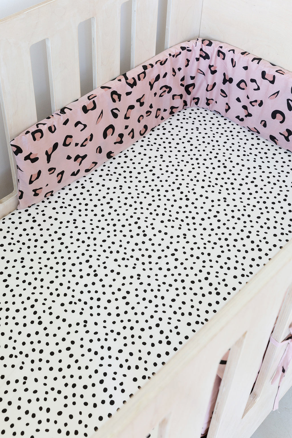 Spotted Cot Fitted Sheet