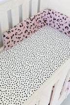Spotted Cot Fitted Sheet
