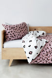 Pink & White Leopard Print Duvet