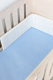 Blue Gingham Cot Fitted Sheet