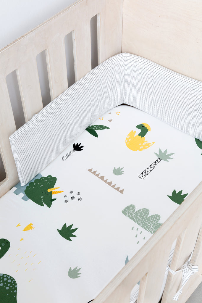 Dinosaurs Cot Fitted Sheet Phlo Studio