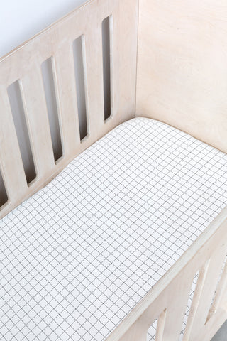 Grid Cot Fitted Sheet