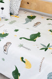 Dinosaur and Grid Duvet