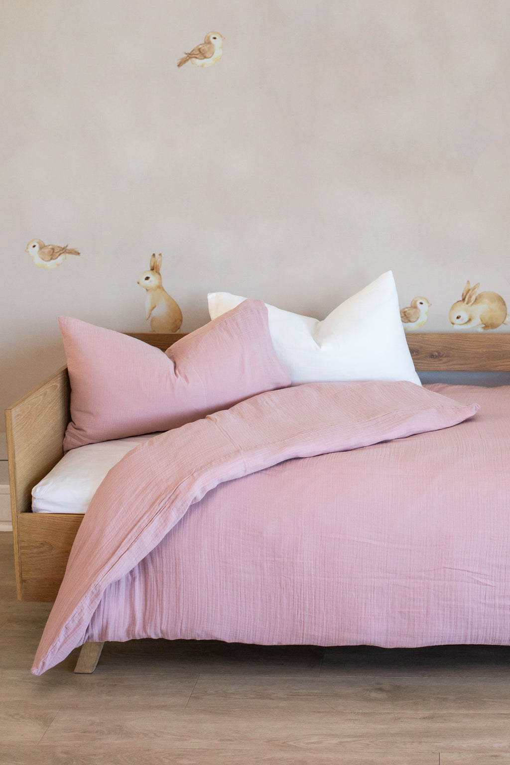 Dusty Pink Muslin Duvet