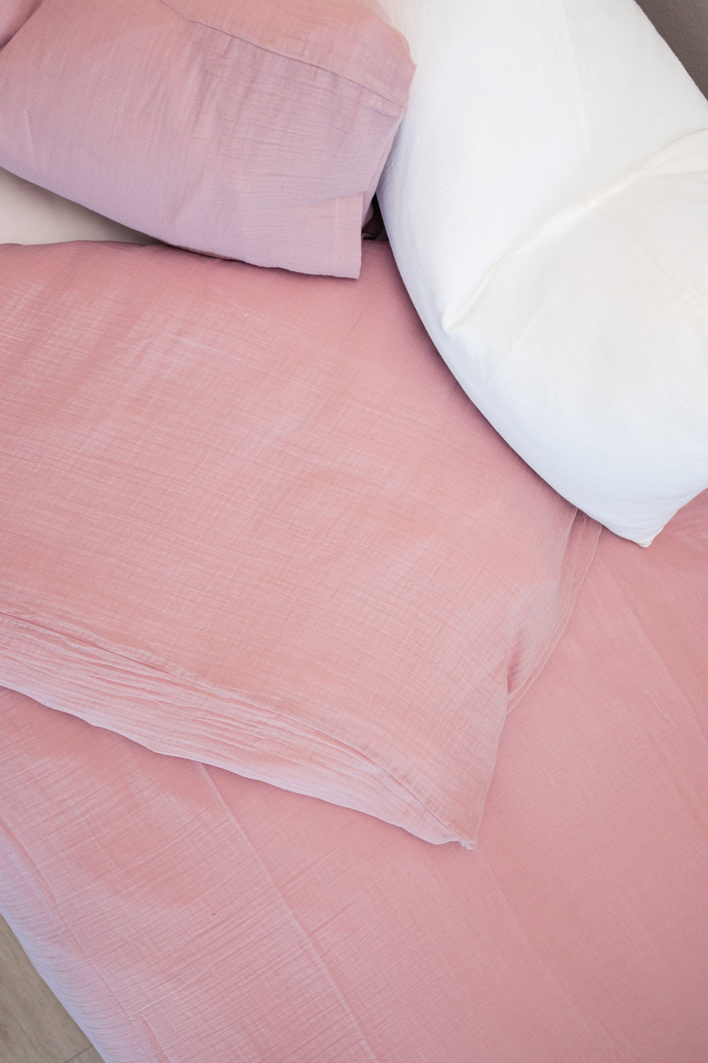 Dusty Pink Muslin Duvet