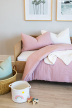 Dusty Pink Muslin Duvet
